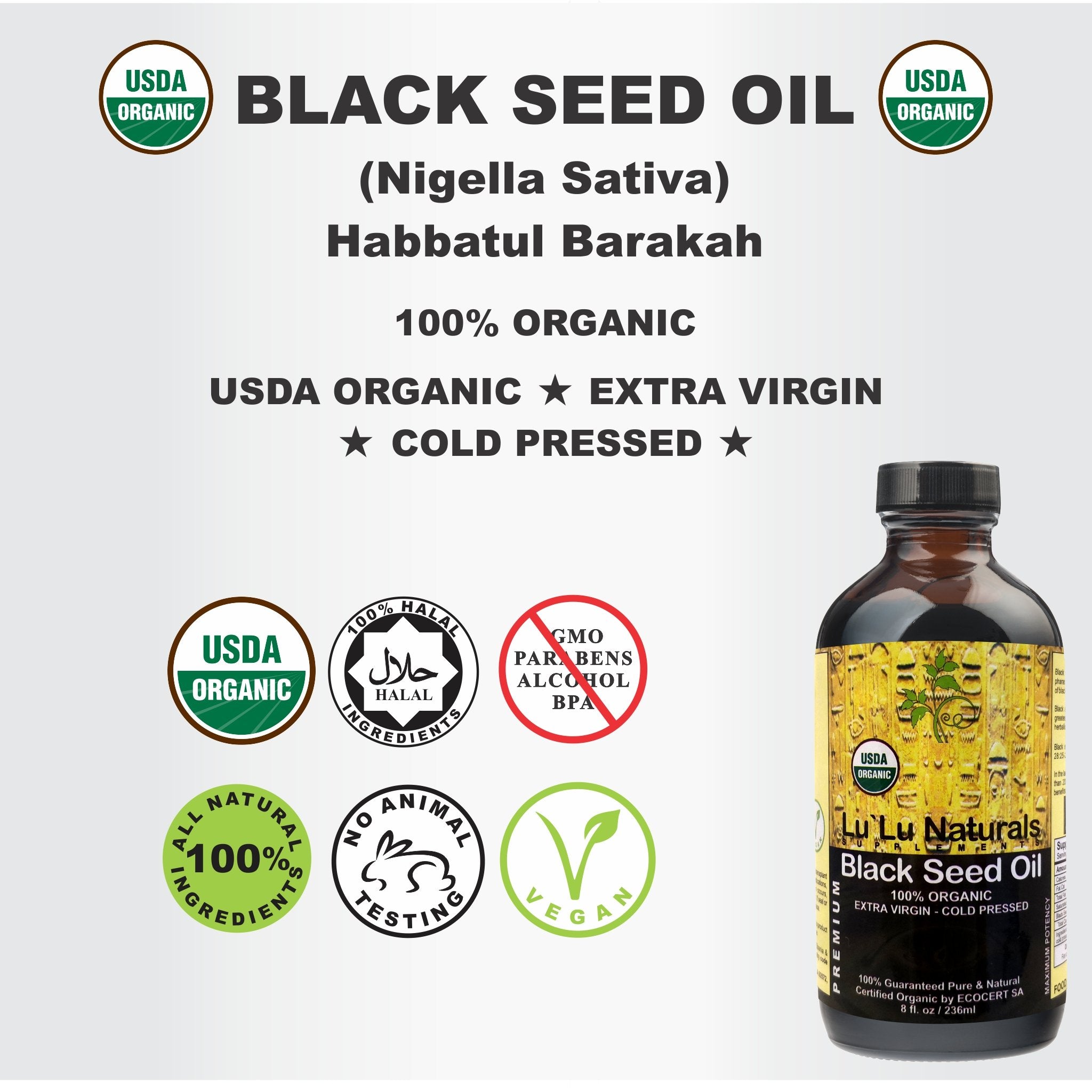 What Makes USDA Certified Organic Black Seed Oil Natural Wonder