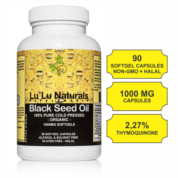 Health Benefits Premium Black Seed Oil Capsules