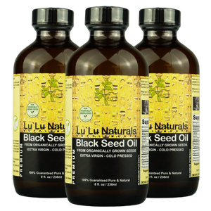 3 x Black Seed Oil 8oz From Organically Grown Seeds, Cold Pressed, Extra Virgin! (TQ) 13.93%
