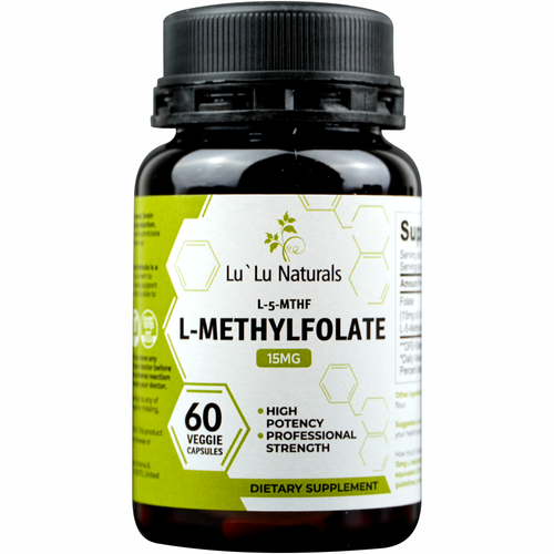 L-Methylfolate 15mg | Optimized and Active | 60 Veggie Capsules | Non-GMO, Gluten Free | Methyl Folate, L 5-MTHF |